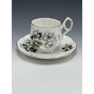Vintage Royal Dover Bone China Teacup & Saucer Crazing A50